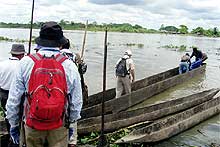 セピック川カンバランバの舟着場